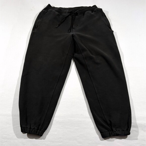Lululemon Steady State Jogger Mens Black Sweatpants Relaxed Fit Athleisure Sz M - Picture 1 of 11